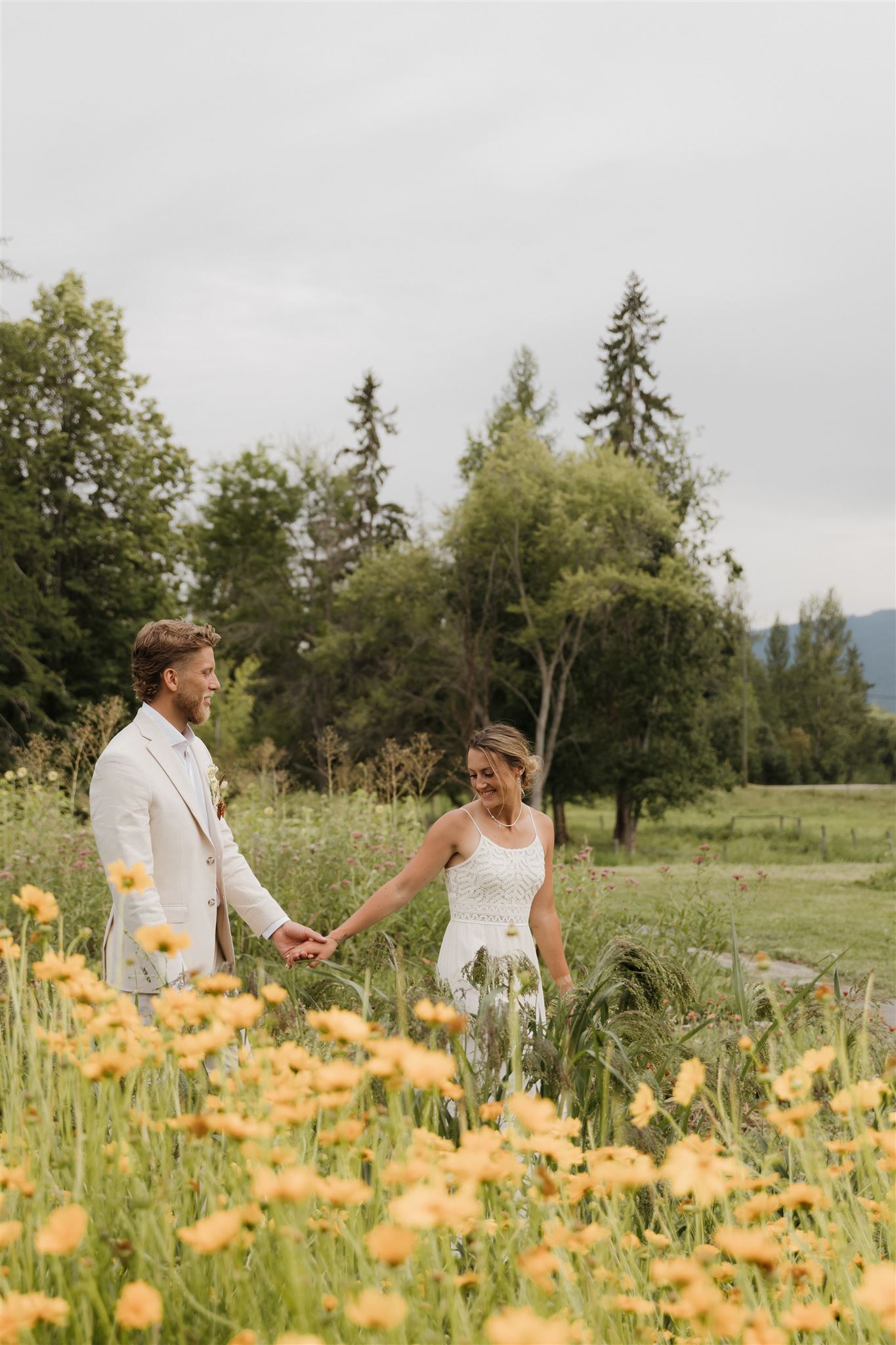 Wedding in wildflowers